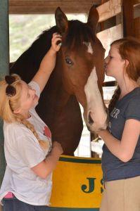 Kissing Curtis. (Square Peg Foundation/Robyn Peters Photography )